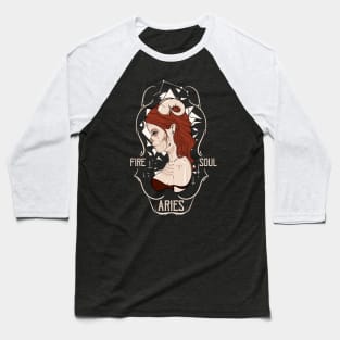 Zodiac Signs: Aries - The Ram Baseball T-Shirt